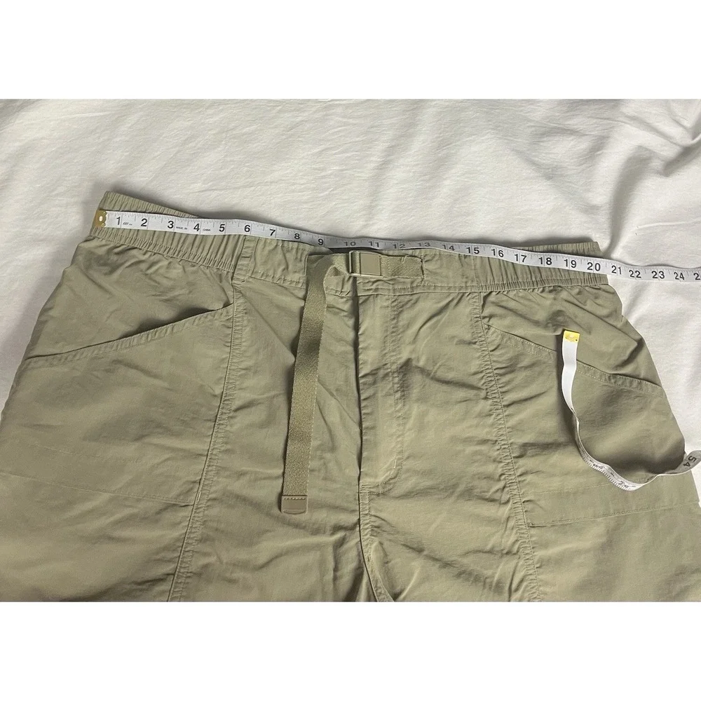 Eddie Bauer Mens Nylon Cargo Shorts XXL Khaki ‎ Green Outdoor Hiking  Belted